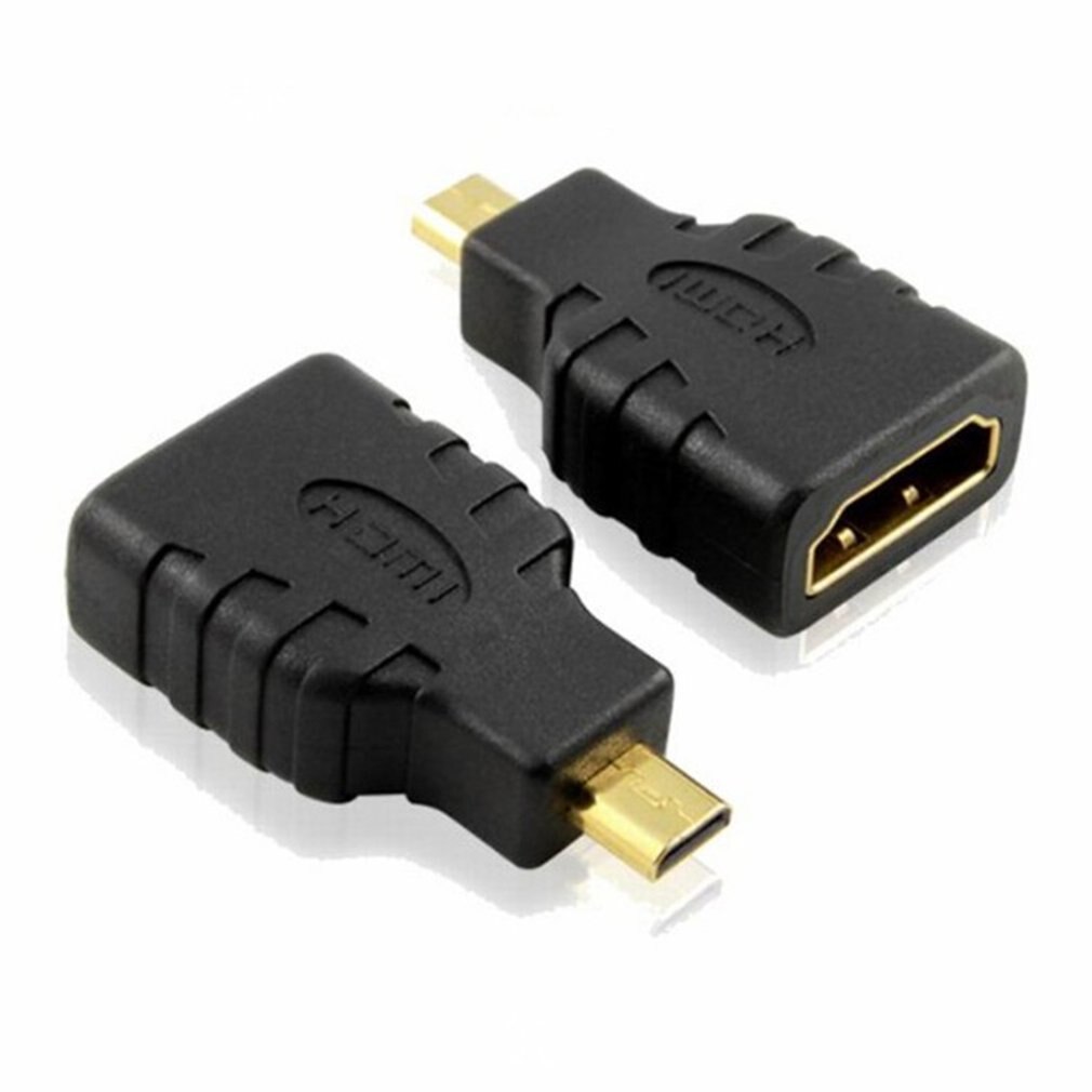 Hdmi Naar Hdmi Adapter Vergulde 1080P Micro Hdmi Male Naar Standaard Vrouwelijke Hdmi Voor Raspberry Pi 4 \ B Model