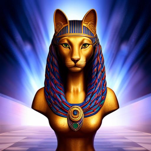 Goddess Sekhmet - AI Generated Artwork - NightCafe Creator