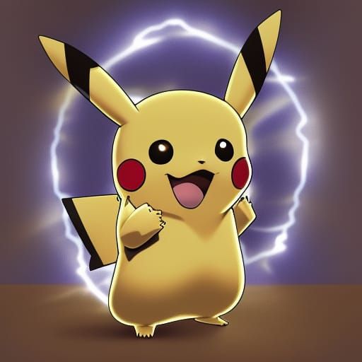 Electric pikachu - challenge. - AI Generated Artwork - NightCafe Creator