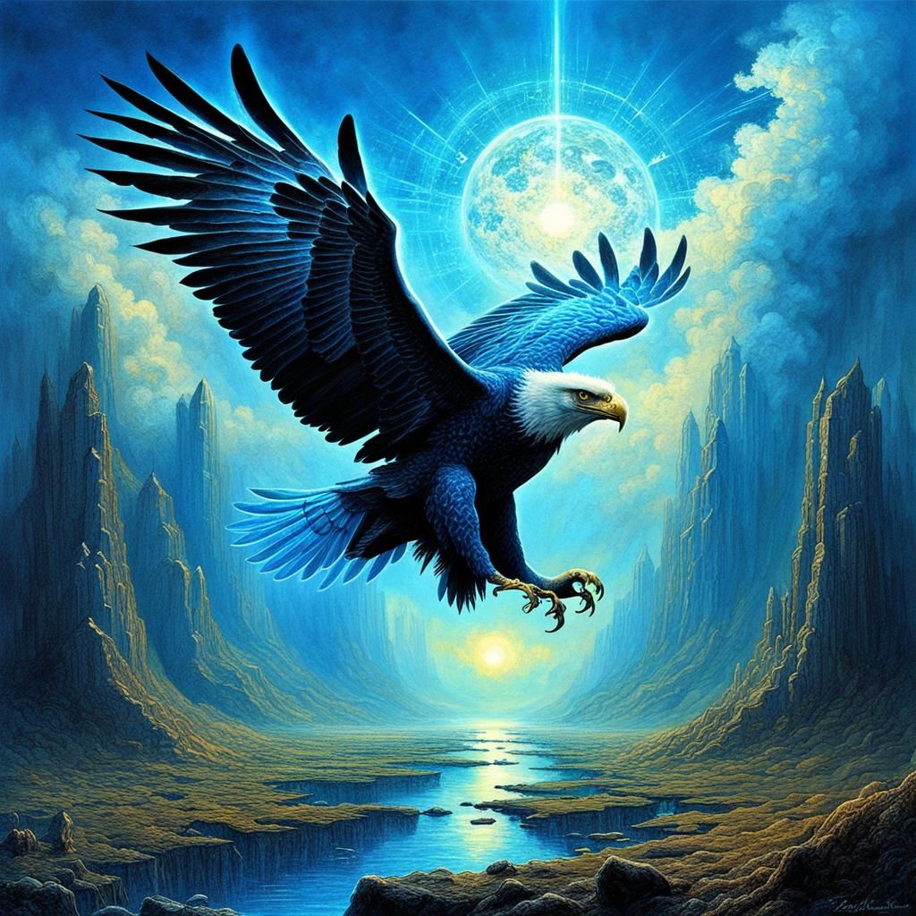 May the energy of Blue Electric Eagle help me to be of service as I ...