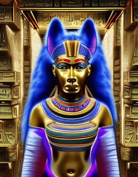 Egyptian goddess Sekhmet in Kowloon City - AI Generated Artwork ...