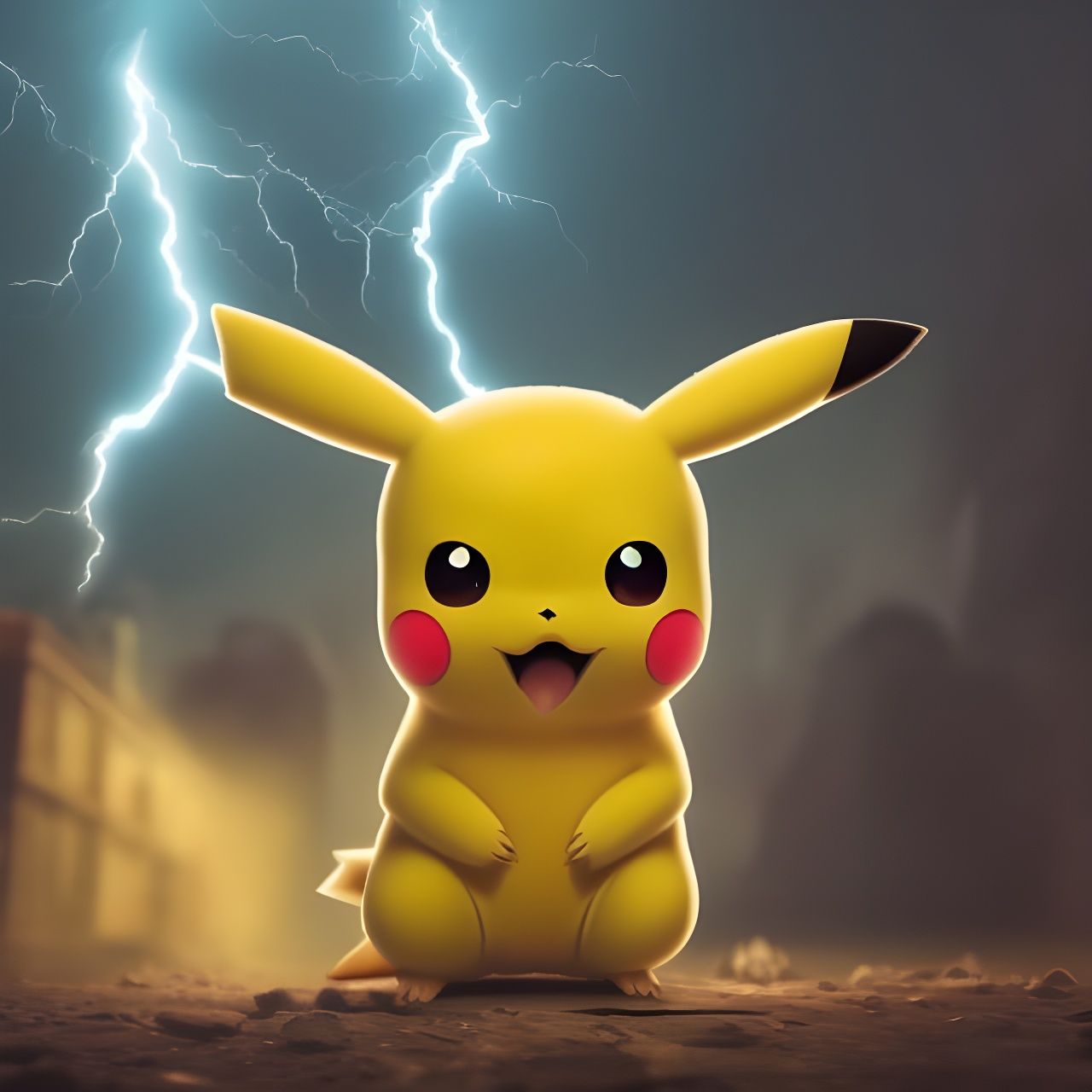 Pikachu fanart #2 - AI Generated Artwork - NightCafe Creator