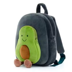 🎄 Cute Kids Backpack Toddler Bag Plush Avocado Mini Travel Bag for Baby Girl Boy 1-6 Years  