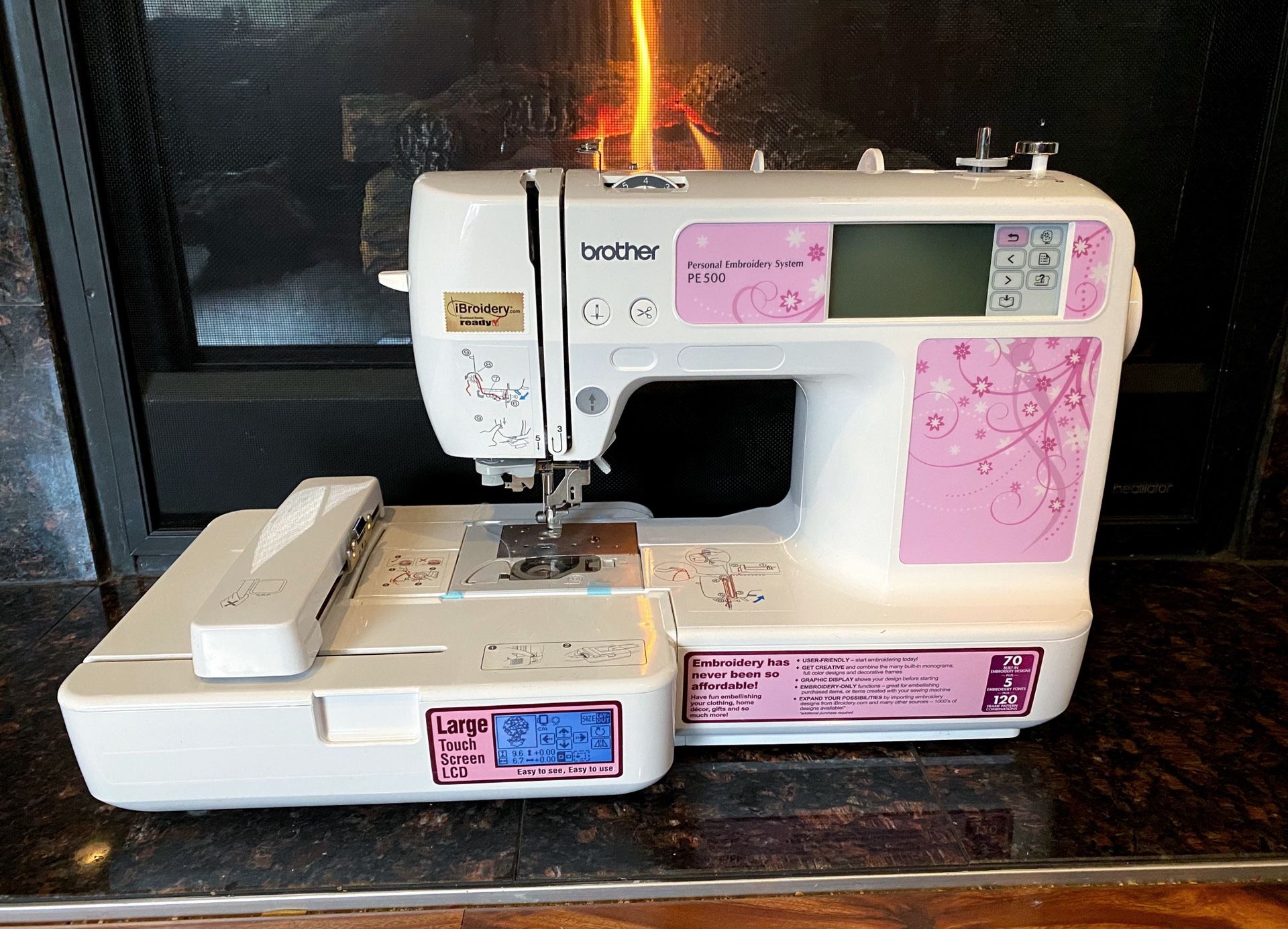 Brother PE500 embroidery machine