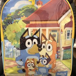 Children's backpack. BLUEY New. Blue with Picture.