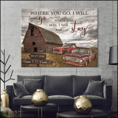 Custom Wall Canvas Prints For Wedding Anniversary Gifts