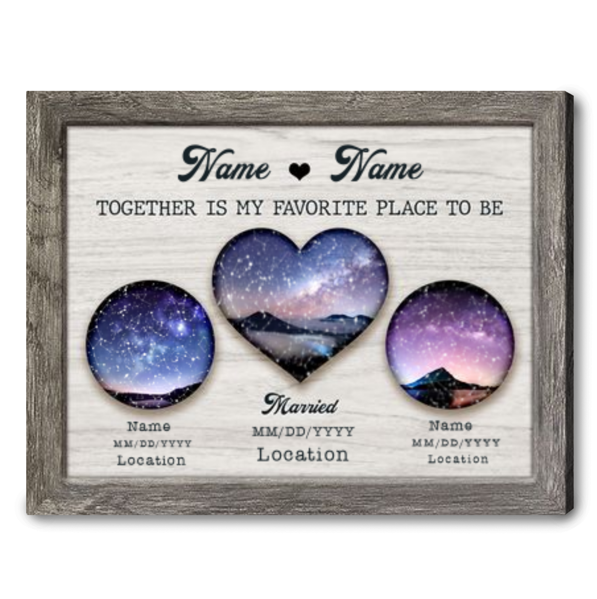 custom star map gift couple canvas wall art 01