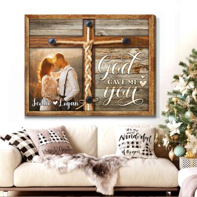 Personalized Couple Photo Gift Best Wedding Anniversary Canvas Wall Art