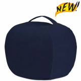 Cumpara ieftin Fotoliu Bean Bag Depozitare Jucarii de Plus BLUE DARK - XL