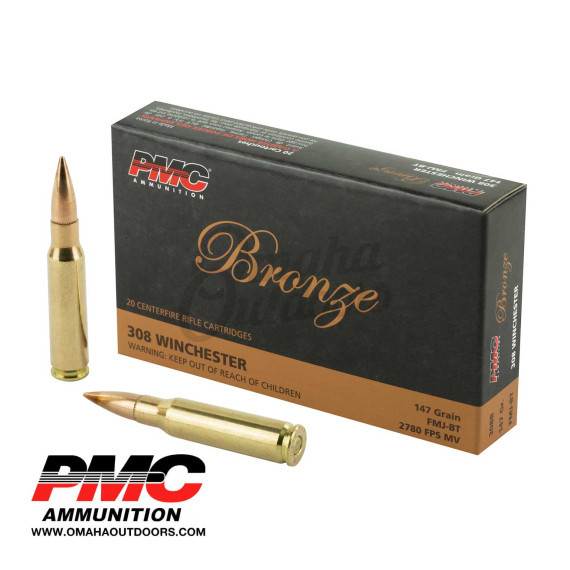 PMC Bronze .308 Win 147gr FMJ BT 20 Rounds