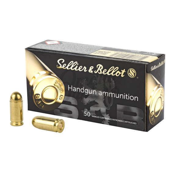 Sellier & Bellot 9mm Makarov 95 Grain FMJ 50 Rounds