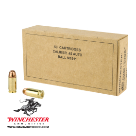 Winchester Service Grade 45 ACP 230 Grain FMJ 50 Rounds