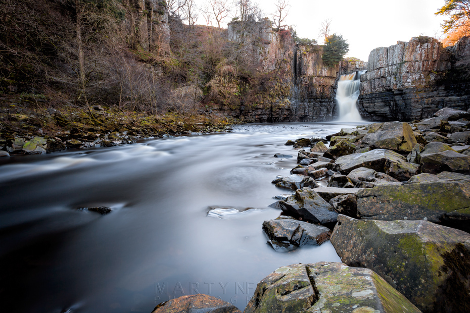 Long exposure of the River Tees at High Force waterfall