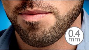 The 0.4mm stubble setting gives you a 3-day beard every day