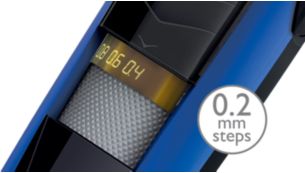 Trim from 0.4mm to 10mm in steps as short as 0.2mm