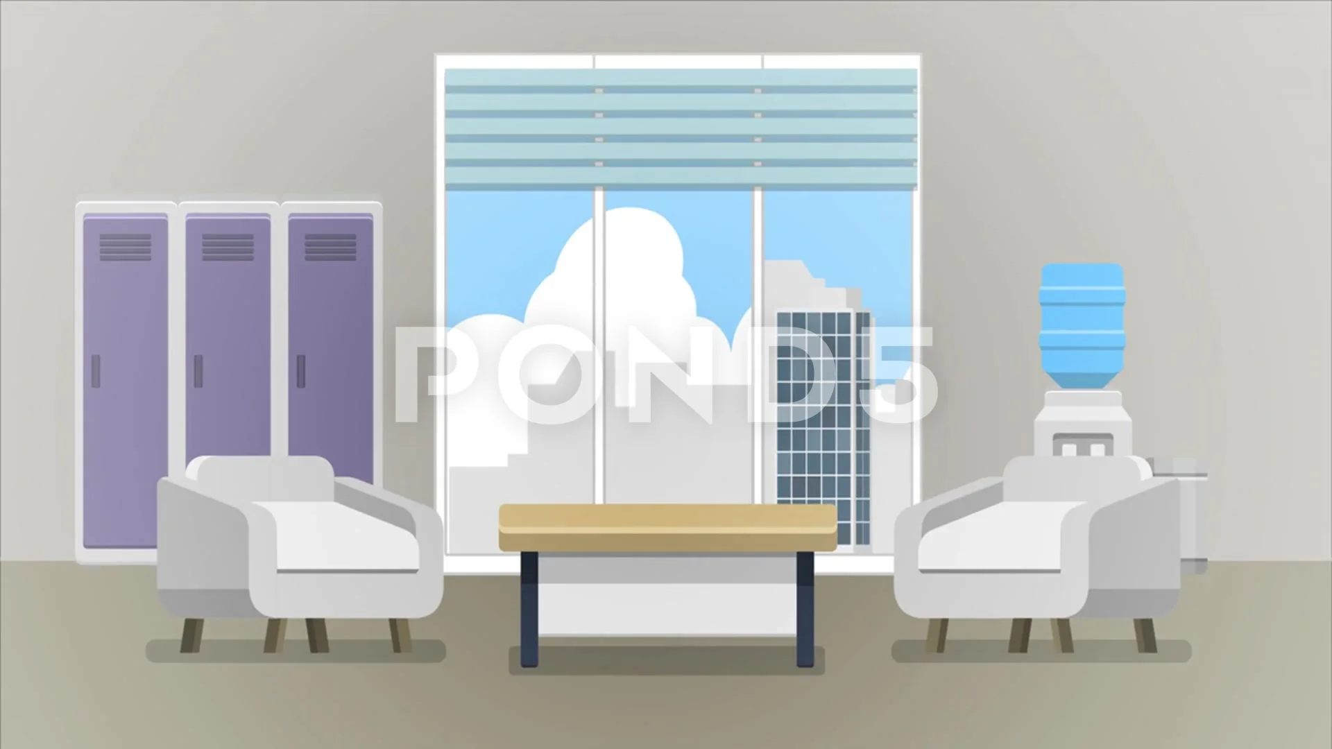 Cartoon Background Meeting Room Animatio... | Stock Video | Pond5