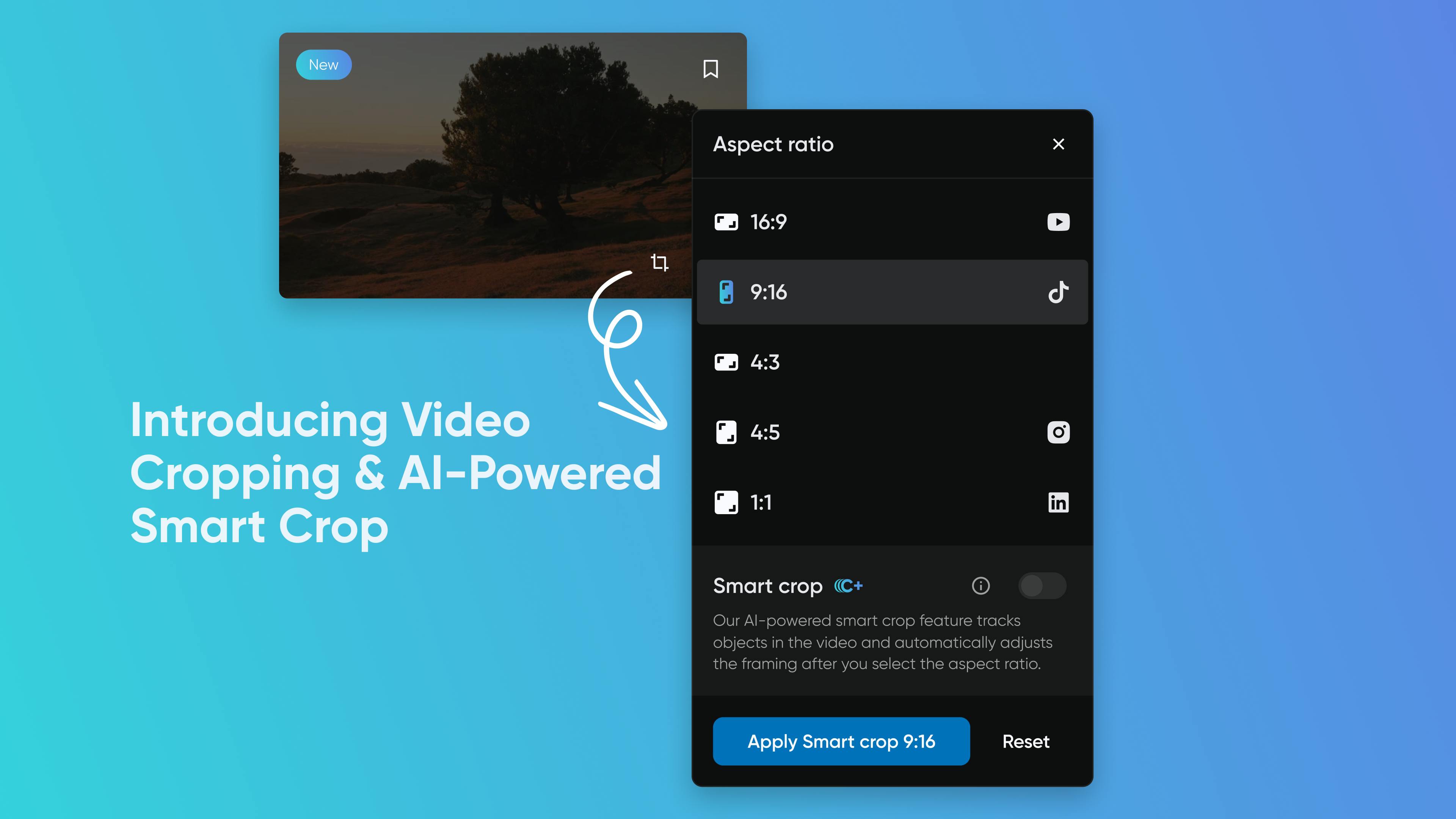 Coverr video cropping & ai-powered smart crop