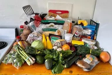 grocery and produce delivery haul