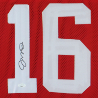 Joe Montana Signed Custom Framed Jersey Display (JSA) at PristineAuction.com