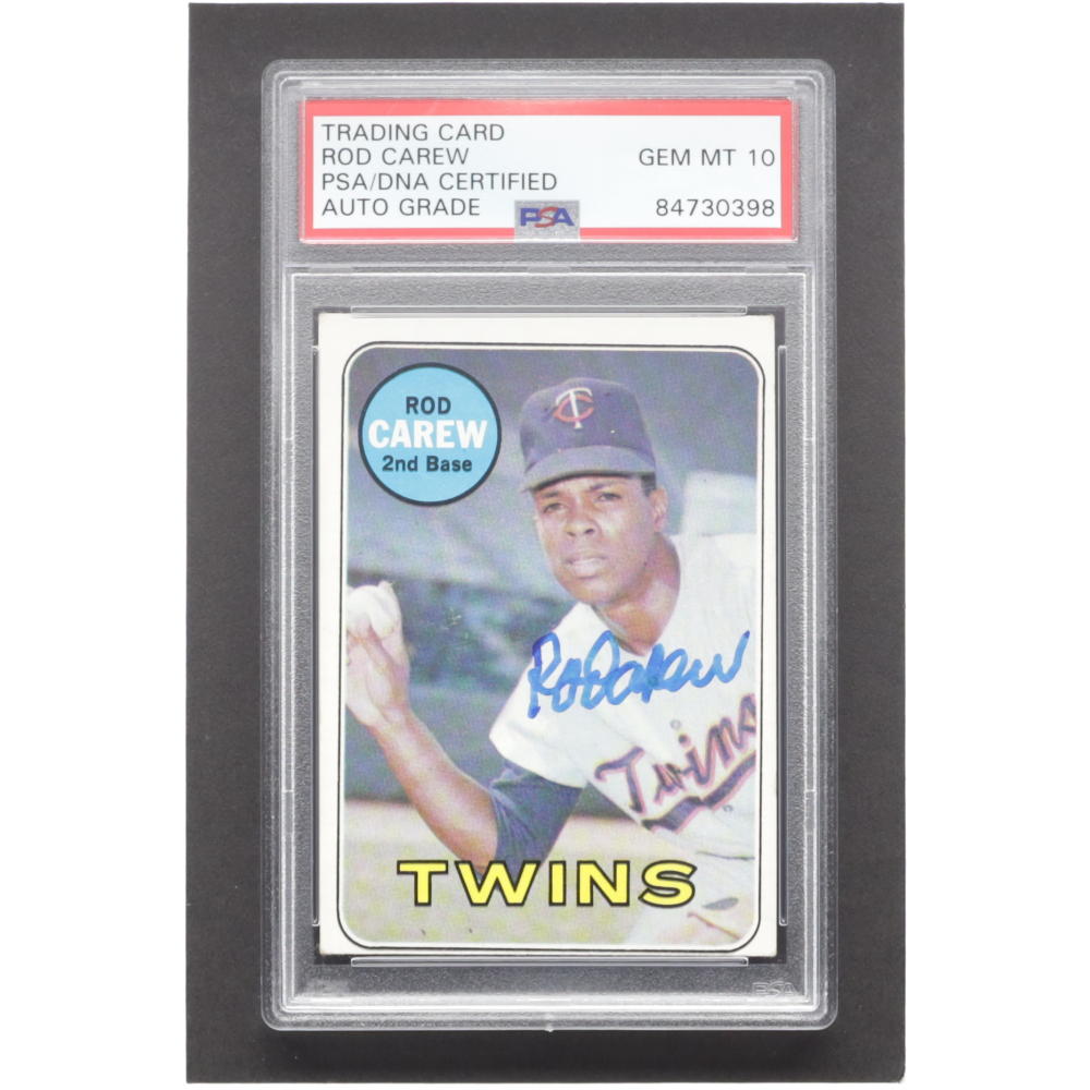 Rod Carew Signed 1969 Topps #510 (PSA) | Pristine Auction