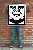 Shepard Fairey "Obey" Andre the Giant Signed 25" x 30" Lithograph on Thick Paper at PristineAuction.com