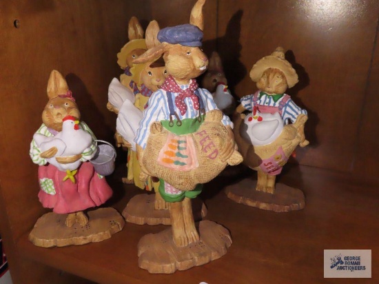 Rabbit figurines