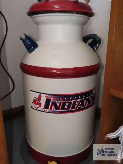 Cleveland Indians milk can