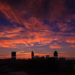 Sunrise skies over Raleigh