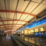 Sunlight shines into Raleigh International Airport Terminal 2