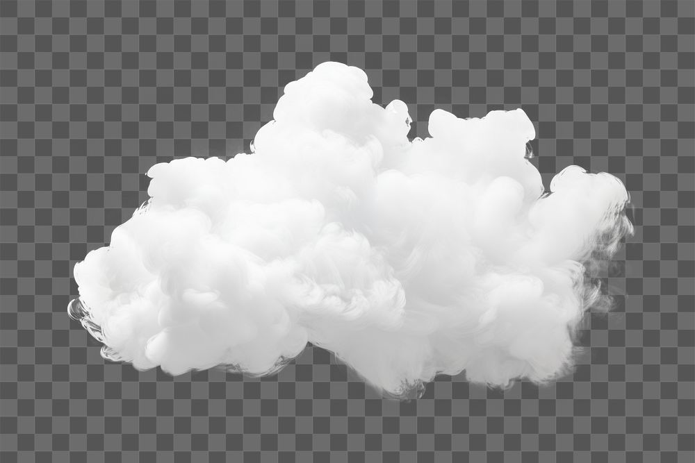 PNG isolated smoke effect, transparent background 