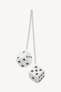 Dice & chain, 3D rendering design