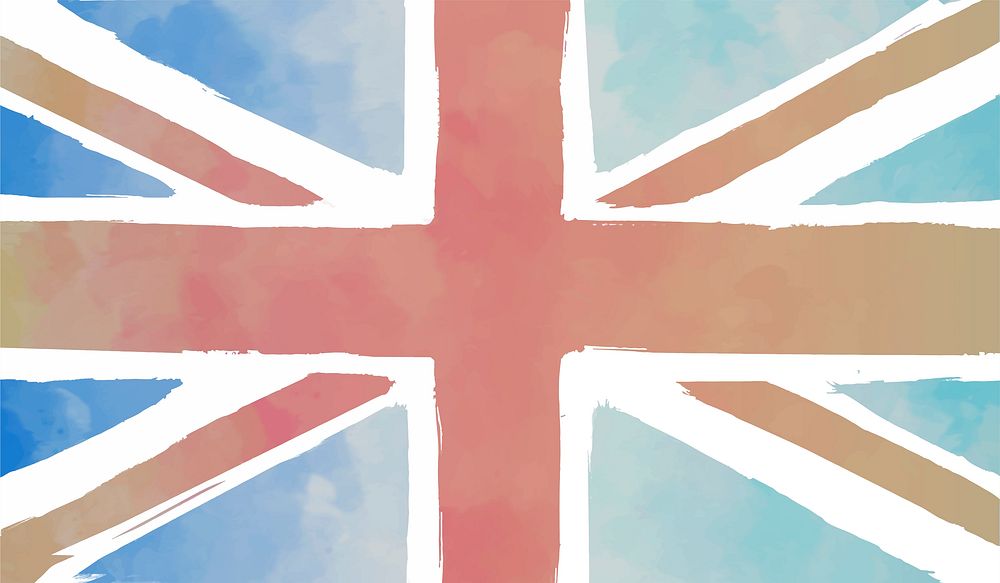 The Union flag illustration psd. Free public domain CC0 image.