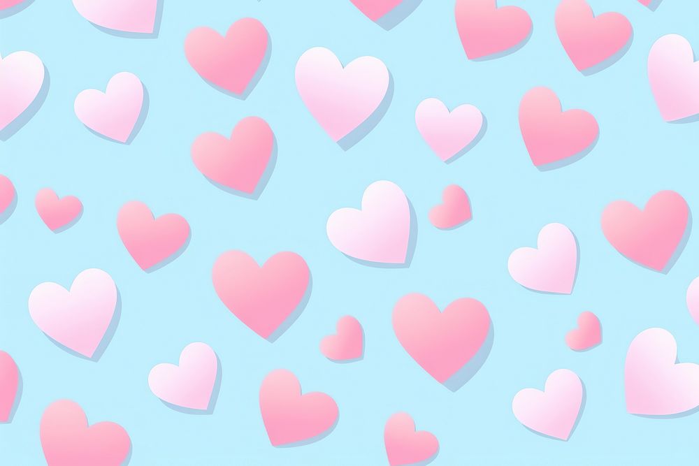 Heart backgrounds pattern repetition. AI | Free Photo Illustration ...