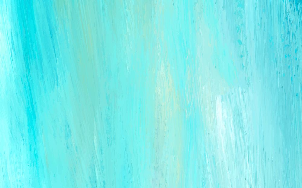 Teal abstract acrylic brush stroke textured background vector