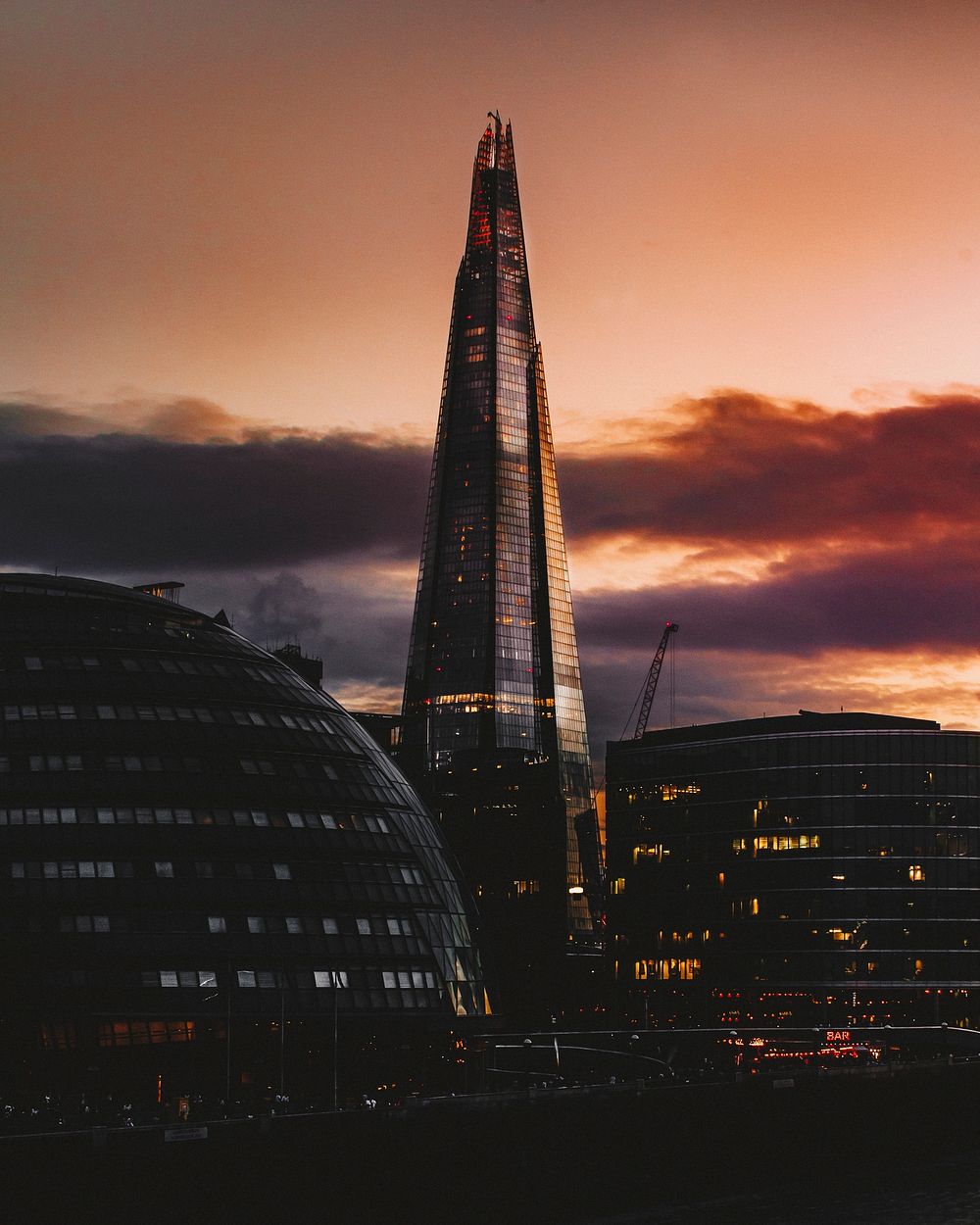 Inner city London at dusk | Free Photo - rawpixel