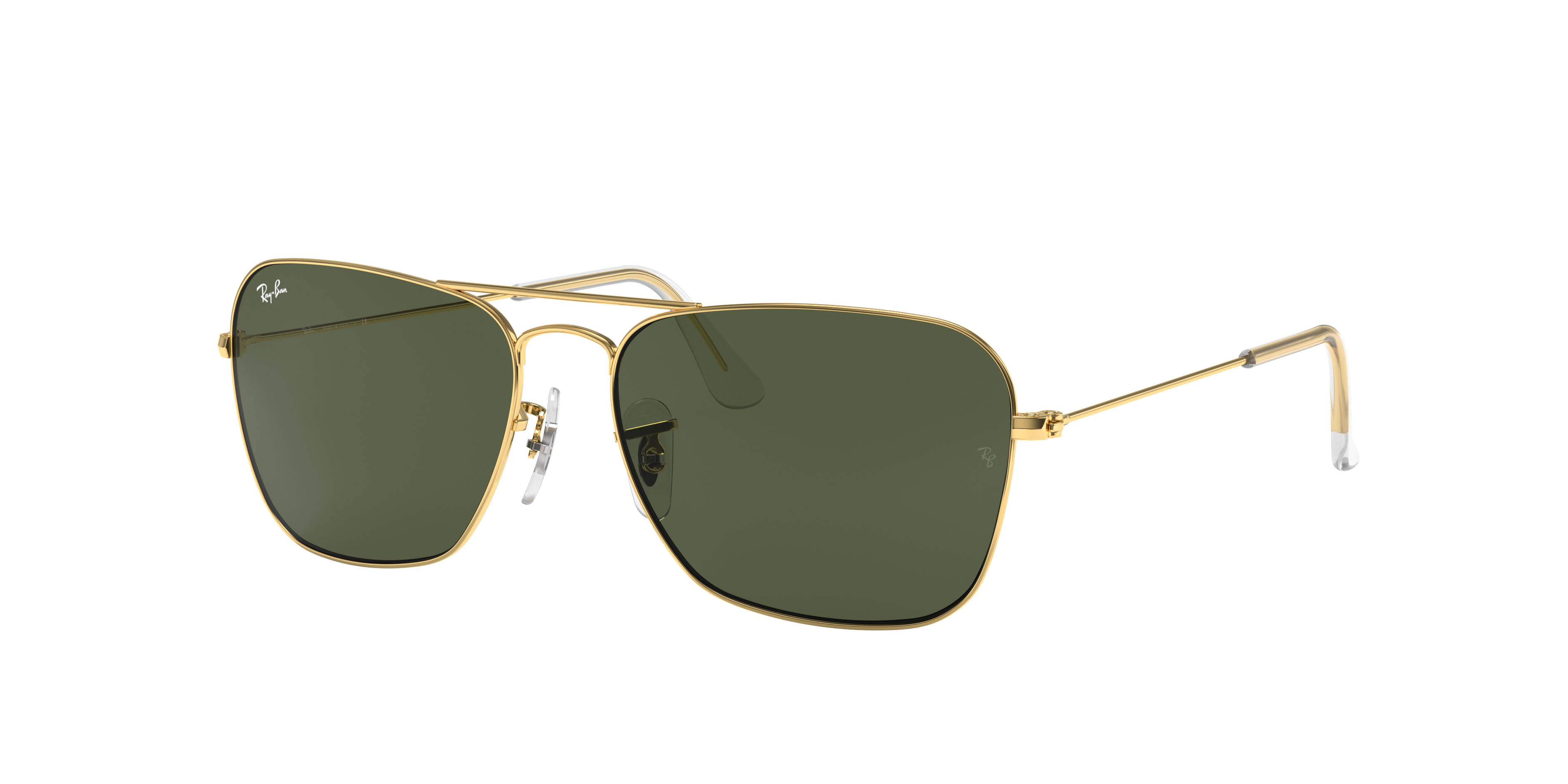 Ray Ban Caravan Rb3136 Gold Metal Green Lenses 0rb Ray Ban Usa