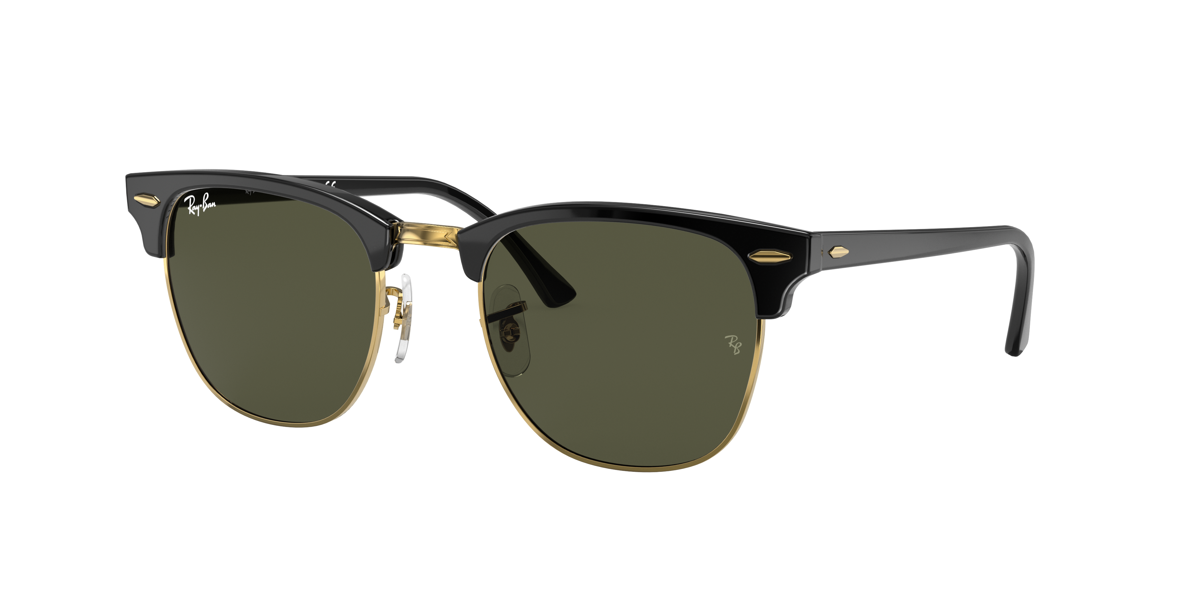 Ray Ban Clubmaster Classic Rb3016 Black Acetate Green Lenses 0rb3016w Ray Ban Usa