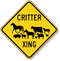 Critter Xing Animal Crossing Sign