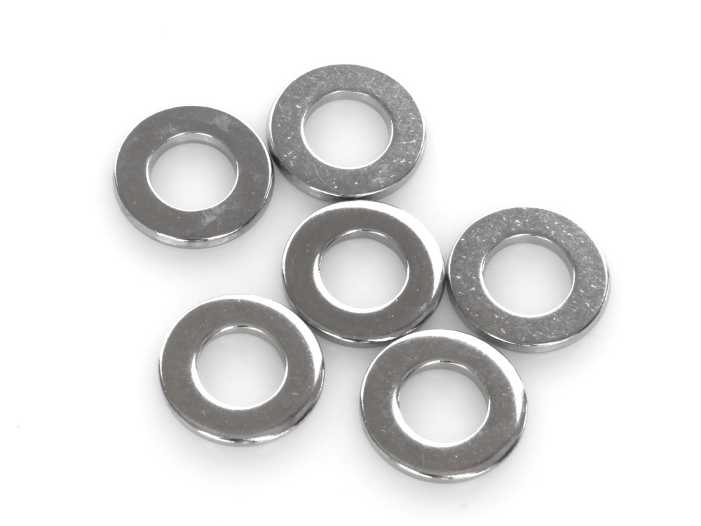 3/8in. Flat Washer – Chrome. Pack 6.