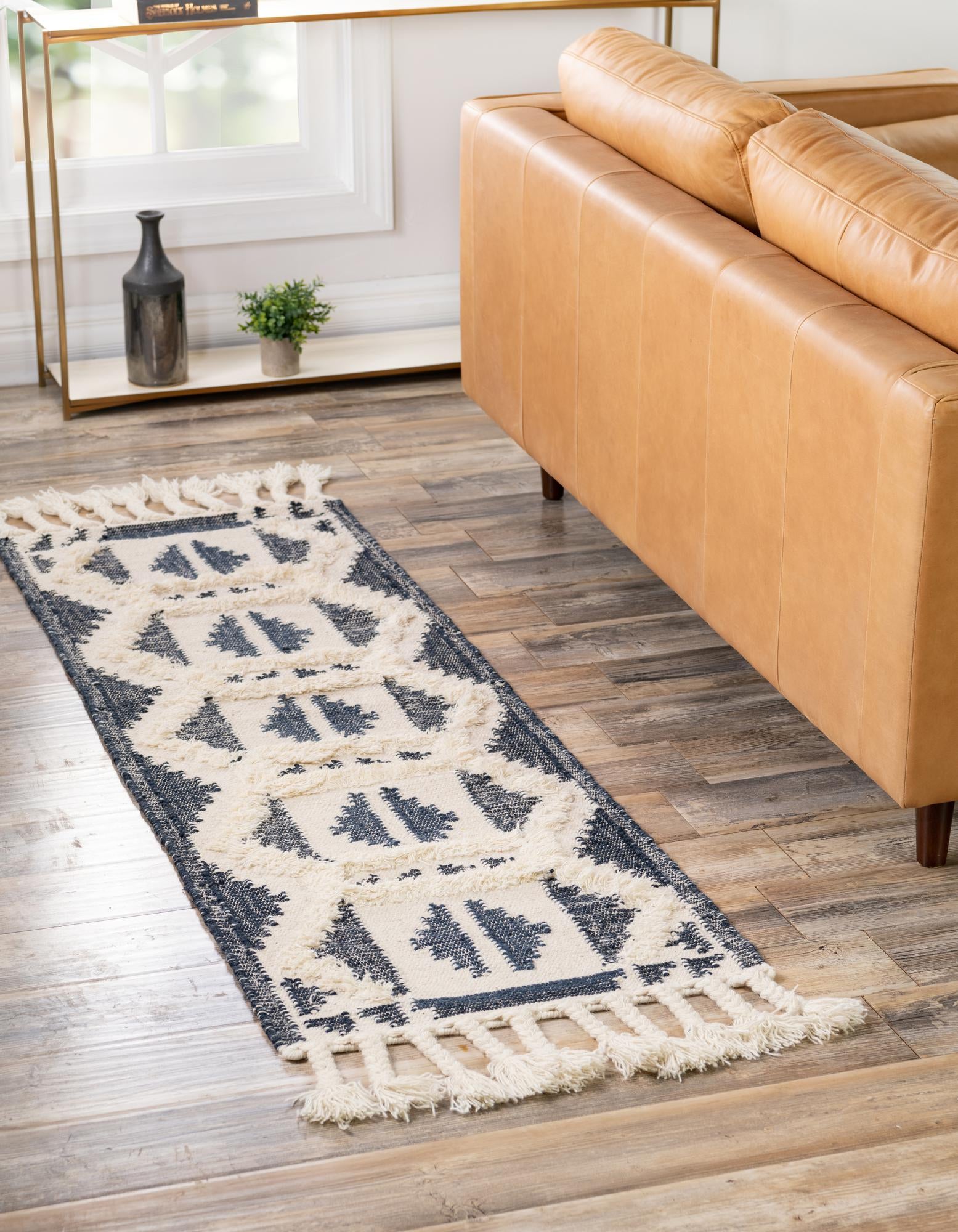  2' 2 x 6' 1  Hand Woven Arizona Wool Runner Rug