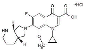 AVELOX (moxifloxacin hydrochloride) Structural Formula Illustration