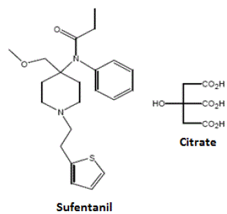 DSUVIA (sufentanil) Structural Formula Illustration