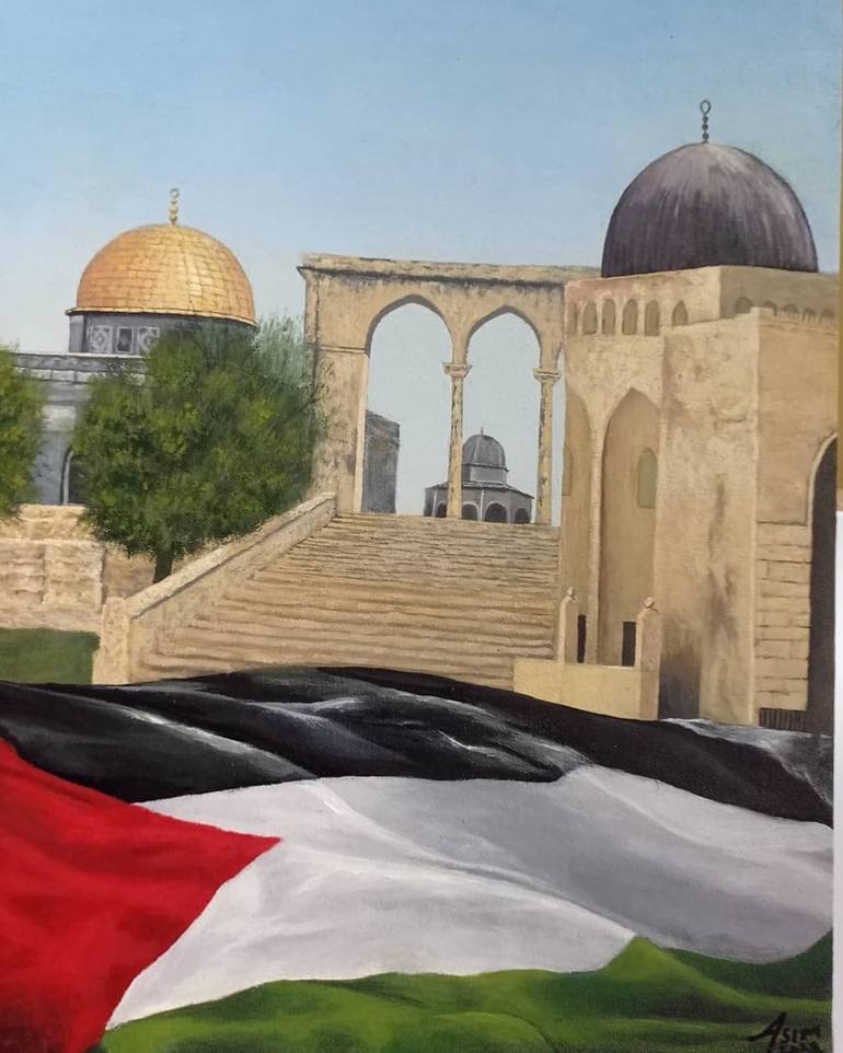 Palestine Painting by Asim Sultan | Saatchi Art