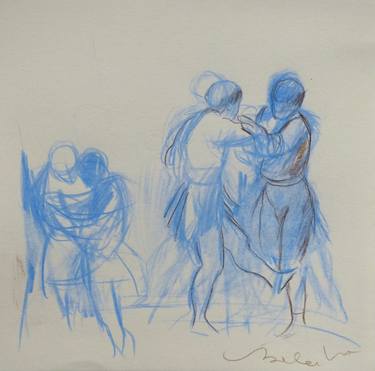 Original Figurative People Drawings by Frederic Belaubre