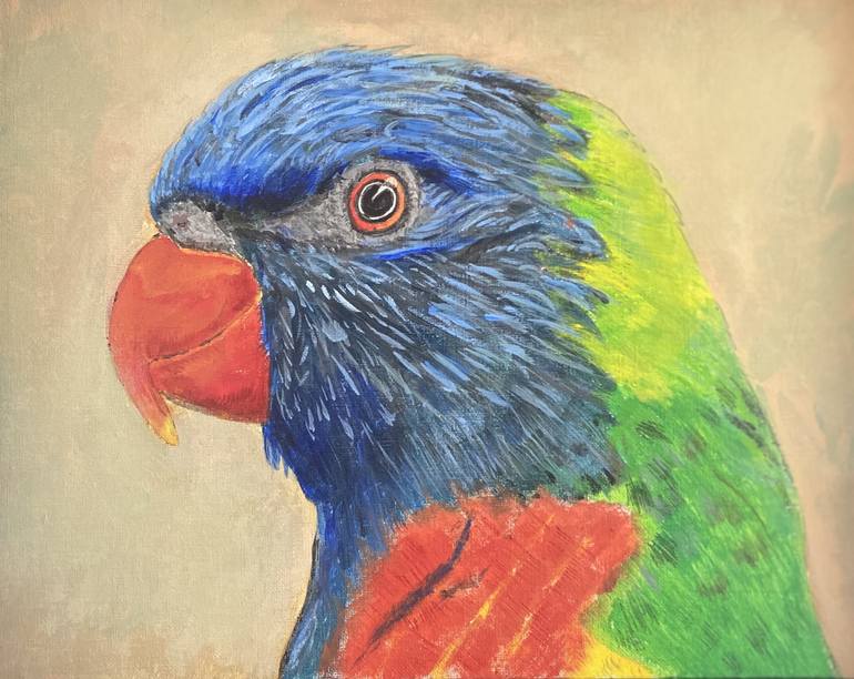 The Parrot Painting by R Felise | Saatchi Art