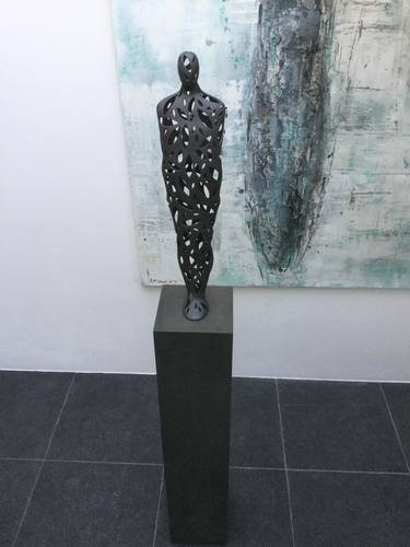 Original Expressionism Men Sculpture by Barbara Houwers