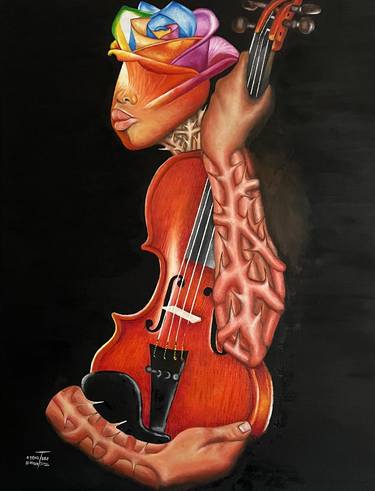 Original Contemporary Music Painting by O Yemi Tubi