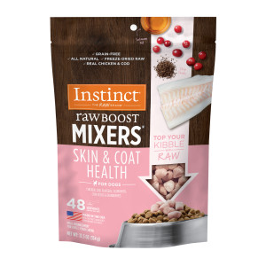 Raw Boost Mixers Skin & Coat Health Freeze-Dried Dog Food Topper