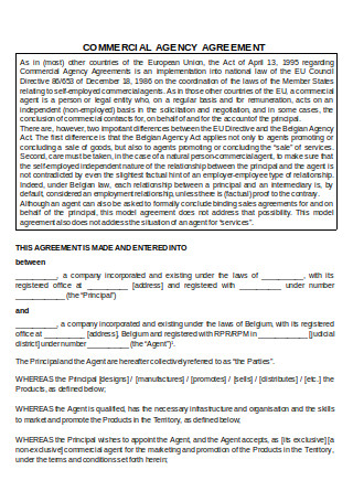 Commercial Agency Agreement1