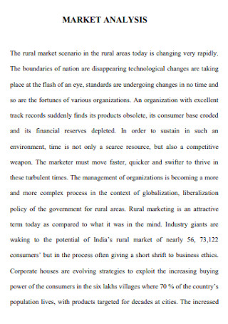 Basic Market Analysis Template